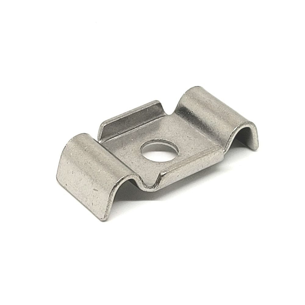 Edelstahlklammer für Kunststoffauflageböcke 60x40mm