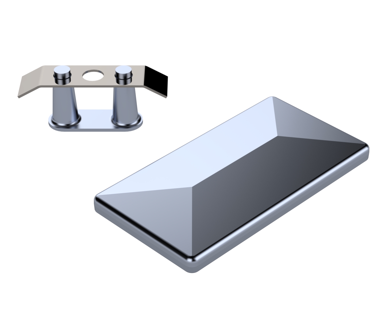 Alu Kappe für QR 60 mm mit Edelstahlfeder