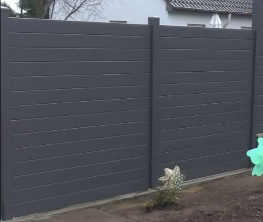 Sichtschutzzaun Premium Horizontal 180x180cm